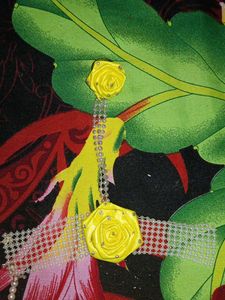 pack of 6,Haldi Yellow Floral Hair Accessory Set