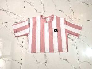 Striped Cropped T-Shirt