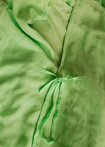 A green party wear sharara with dupatta
