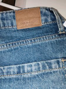 Unique Wide Leg Blue Denim Jeans