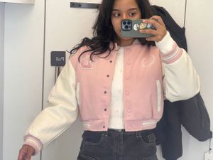 Pink Varsity Jacket
