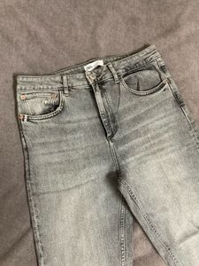 ZARA Grey Ripped Jeans