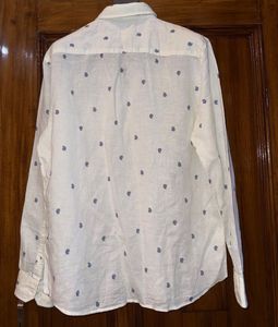Men's Paisley Print Button-Down Shirt