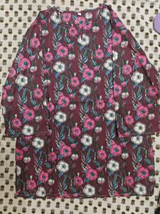 Floral Print Kurta
