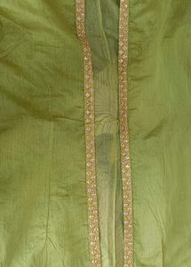 Pista green cape with inner gown
