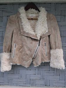 women suede furry Jacket
