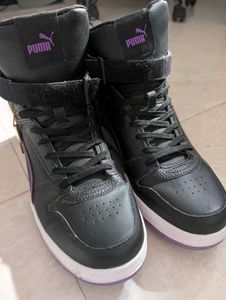 Puma Black High-Top Sneakers