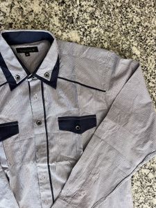 Striped Men's Western Shirt