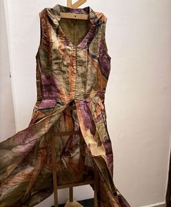 Artistic handpainted Ethnic slit front kurta