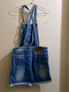 Denim Overalls Shorts