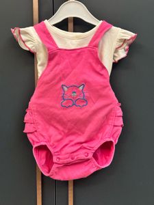 Adorable Pink Cat Romper