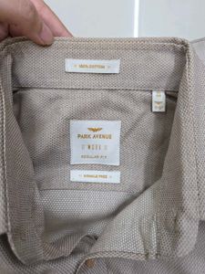 Park Avenue Men's Beige Shirt