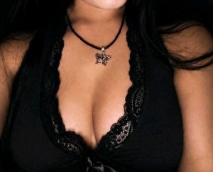 Elegant Black Halter Neck Lace Trim Top