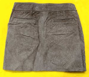 Suede A-Line Mini Skirt