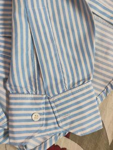 Men's  old money style Striped Button-Up Shirt