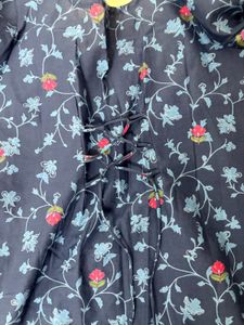 Beautiful Blue Floral Kurta
