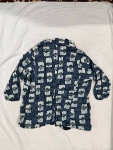 Printed Blue Jacket