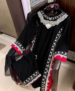 Cutout Lace Pakistani Suit