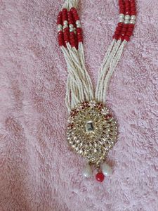 Beaded Necklace with Pendant