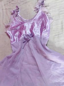 y2k Floral lavender mini dress