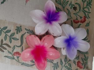 Flower Hair Claw Clips Set