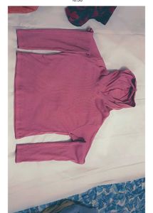 Pink Hooded Pullover