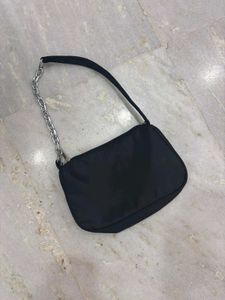 Minimalist Black Shoulder Bag