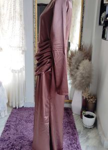 Elegant Mauve Maxi Dress