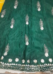 Pure Chiffon Gota patti Lehga