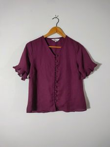 Purple Casual Top (Women's)