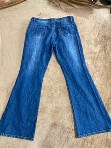 Embroidered Flared Jeans