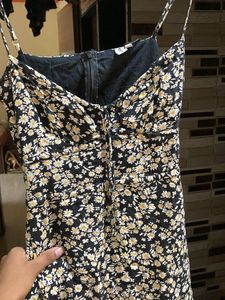 Chic Floral Midi Dress with Cardigan