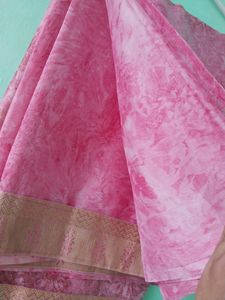 Branded Pure Crepe Saree