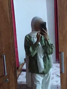Green Tie Neck Top