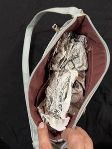 Caprese White Studded Shoulder Bag
