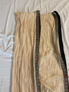 Black Beige Embroidered Dupatta