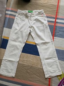 white Colored Jeans