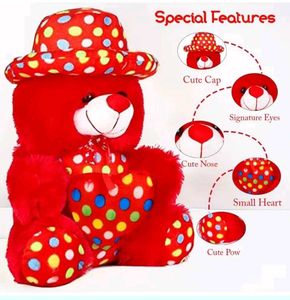 Soft Huggable Cap Teddy Bear 🧸