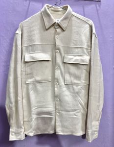 Cream Corduroy Overshirt