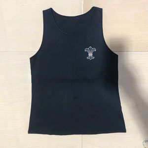 Chrome Hearts  Men's Black Tank Top with Logo