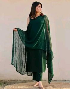 Elegant Green Kurta Set with Dupatta
