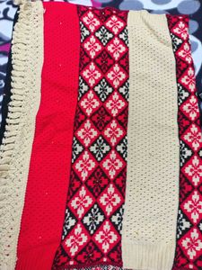 Multicolour Stolefor winter