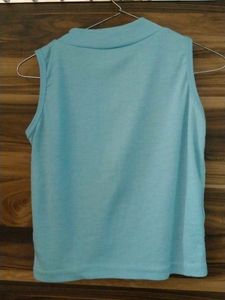 Stylish Sleeveless Mock Neck Top