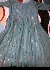 Sequined Anarkali Gown
