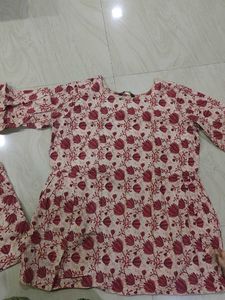 Floral Print Unstitched Dress Material