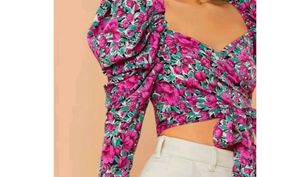Floral V-Neck Midi Dress