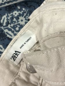 Zara Beige Cargo Pants