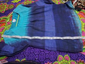 Stylish Blue Tunic Top