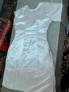 Satin Embroidered Kurta