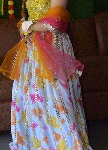 Vibrant Tie-Dye Lehenga Choli Set